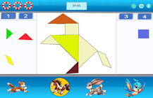 Hayvan Tangram Bulmacası