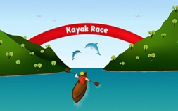 Course de kayak